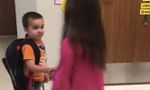 Kindergarten Class Begins Each Day with Parade of Handshakes