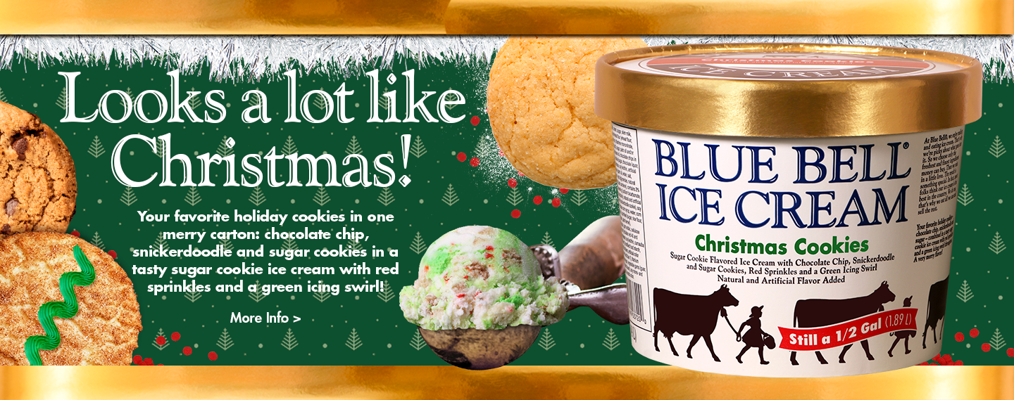 Blue Bell Creamery Announces Christmas Cookies Ice Cream