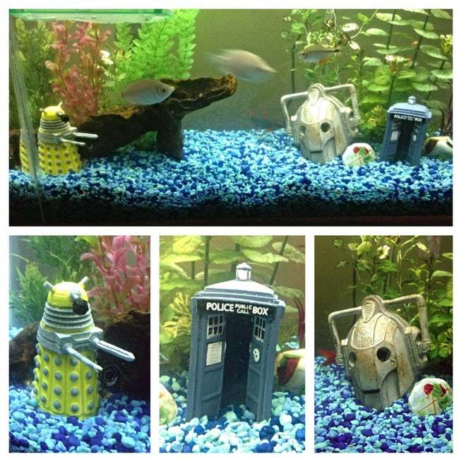 nerdy aquarium decorations