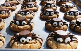 Halloween Peanut Butter Spider Cookies Recipe