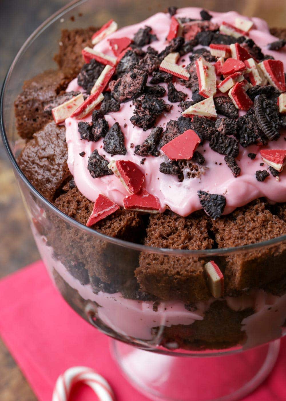 Peppermint Brownie Trifle Recipe